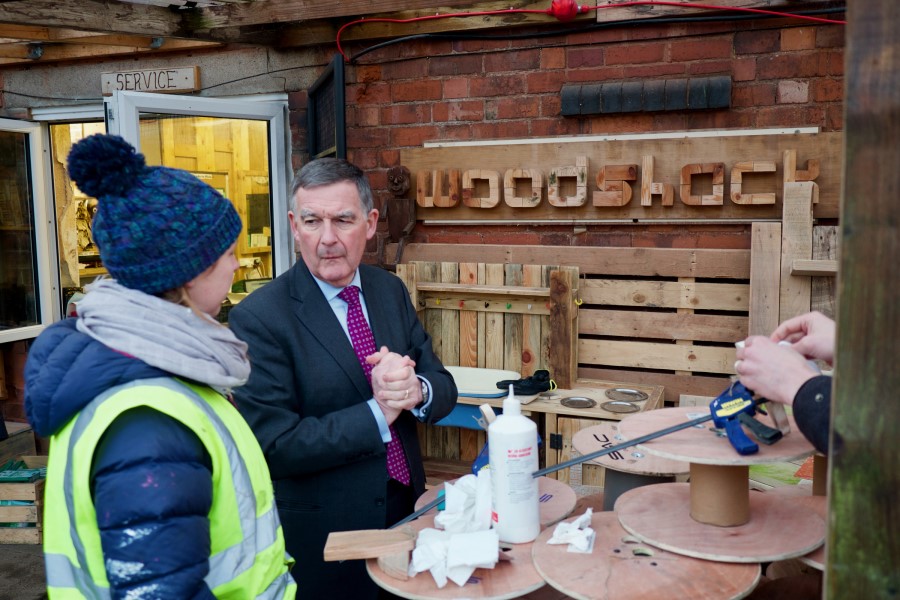 HS2 Chairman (Allan Cooke) visit to Jericho in Sutton Coldfield