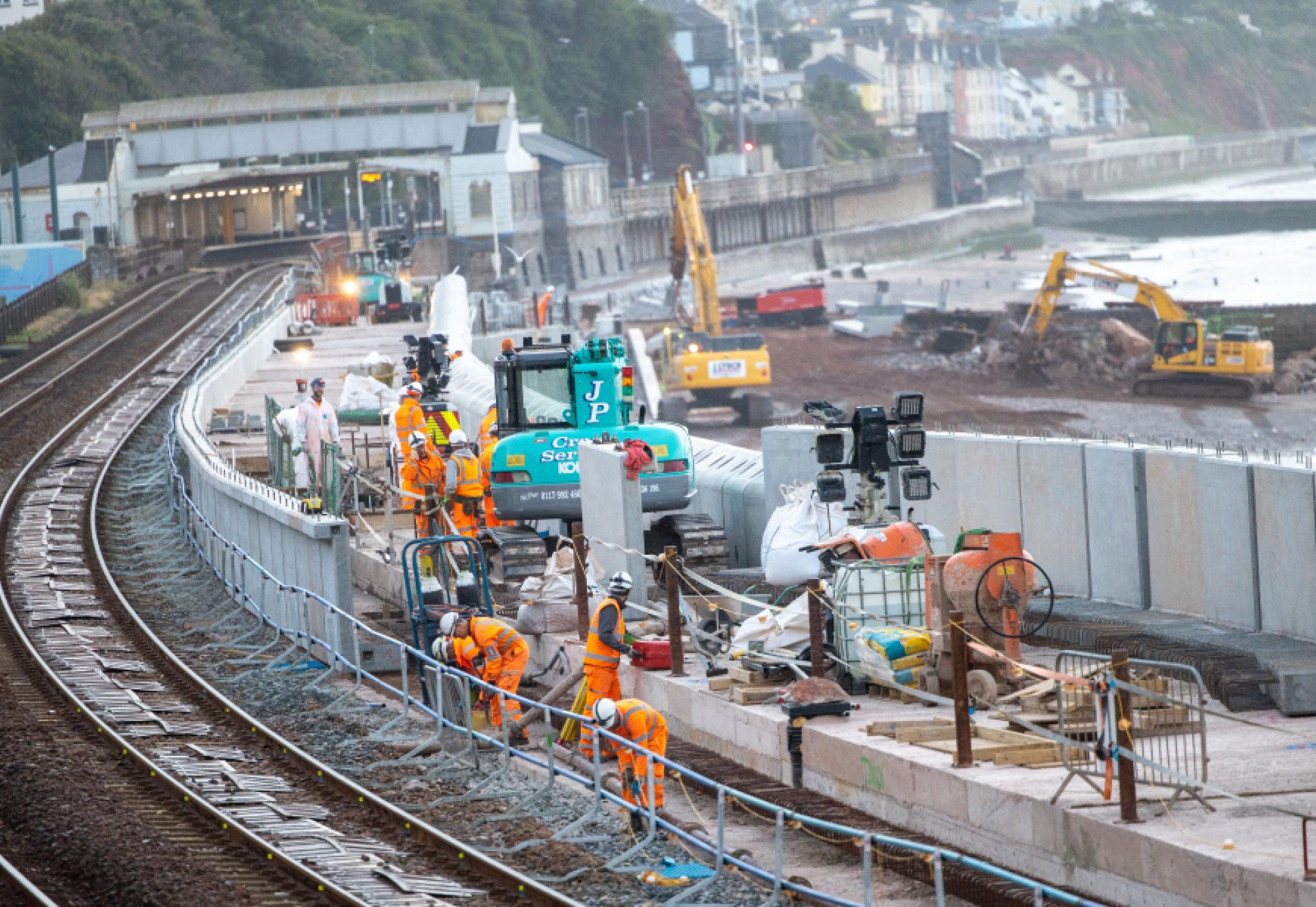 New sea wall helping defend railway seven years on 