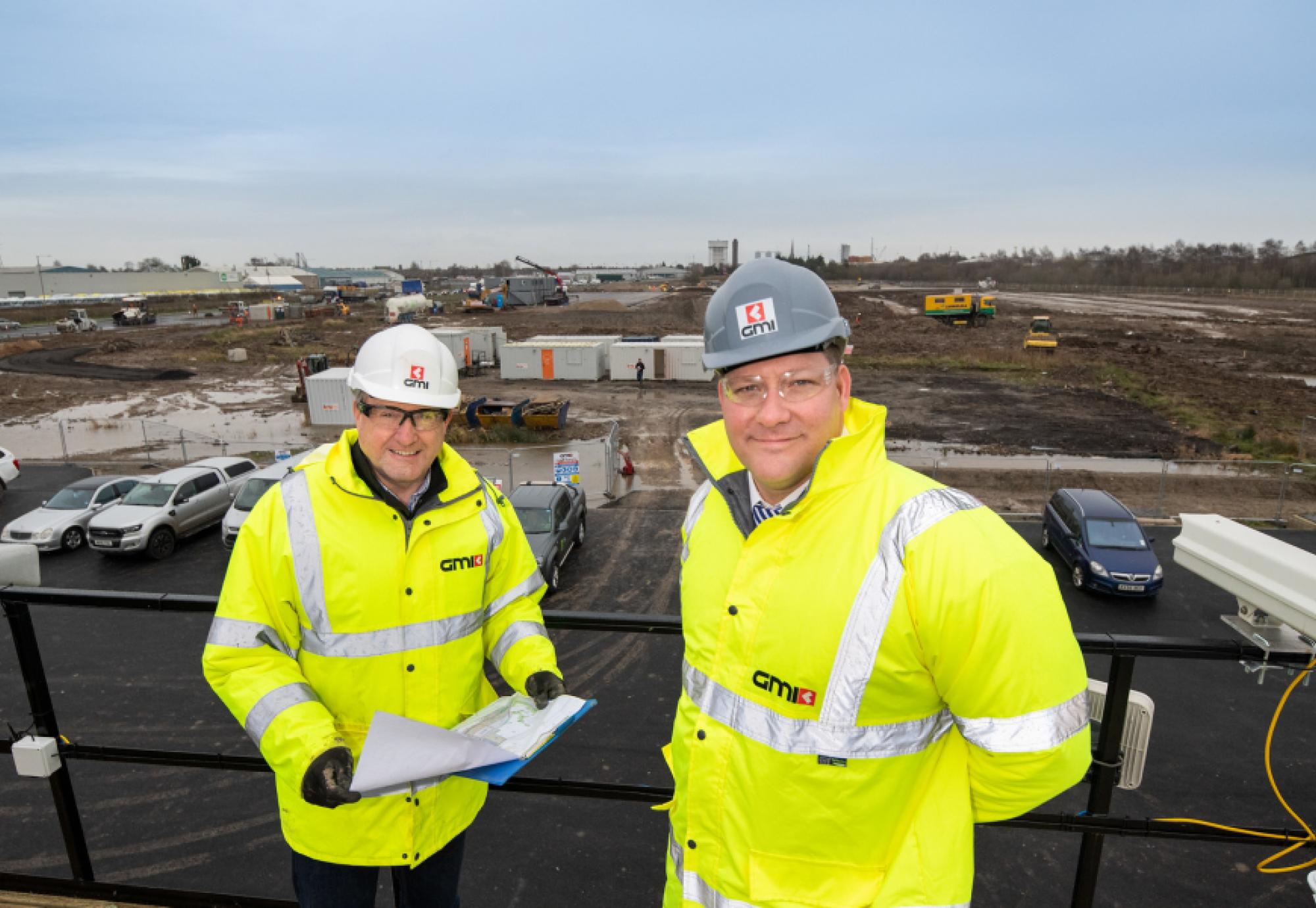 GMI - Divisional Managing Director Lee Powell and Project Director Mike Kershaw at Goole
