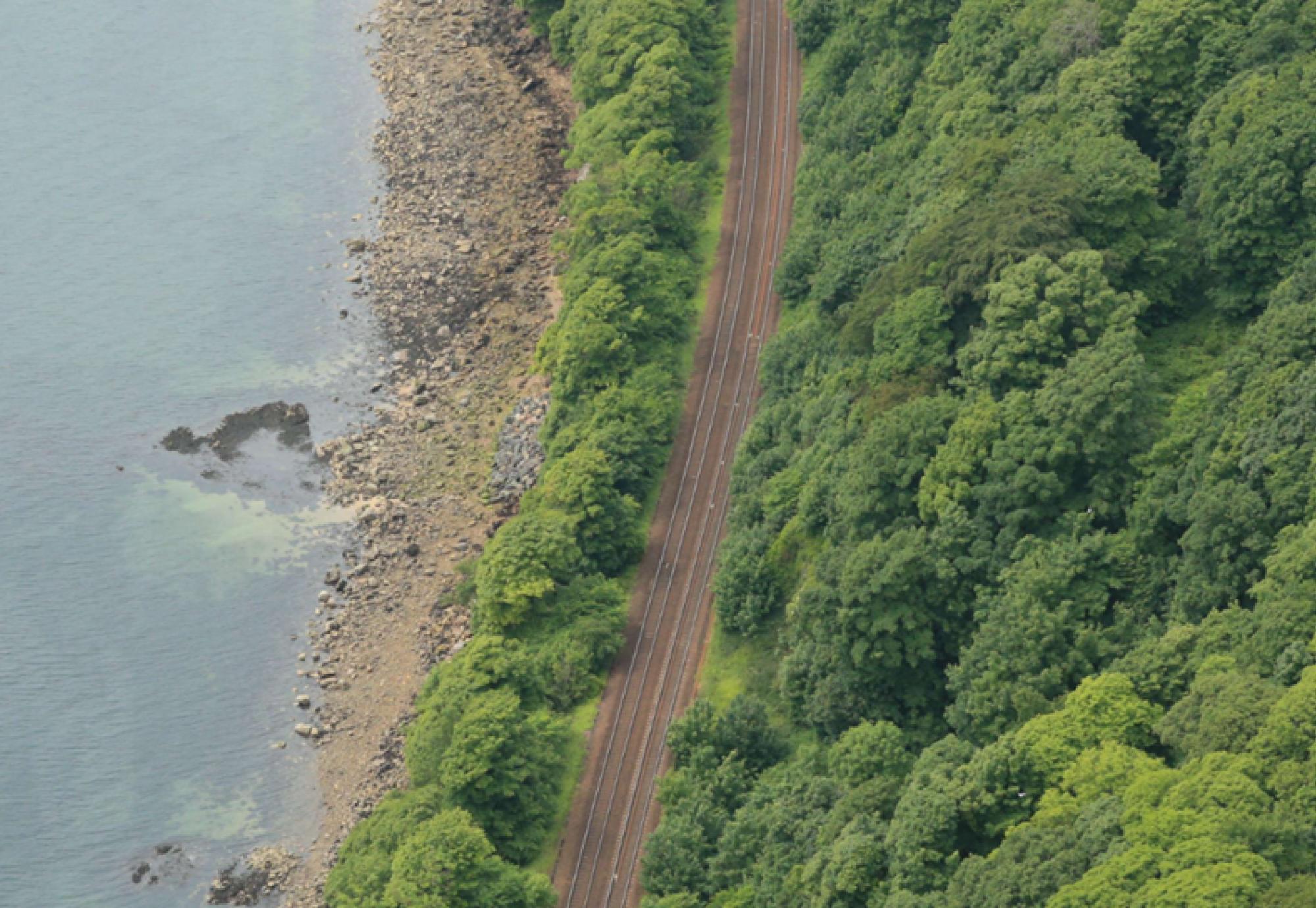Aberdour Kirkcaldy vegetation, via Network Rail 