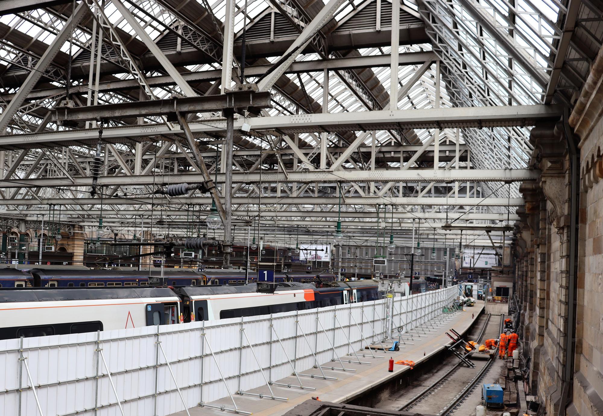 Platform 1 renewals, via Network Rail 