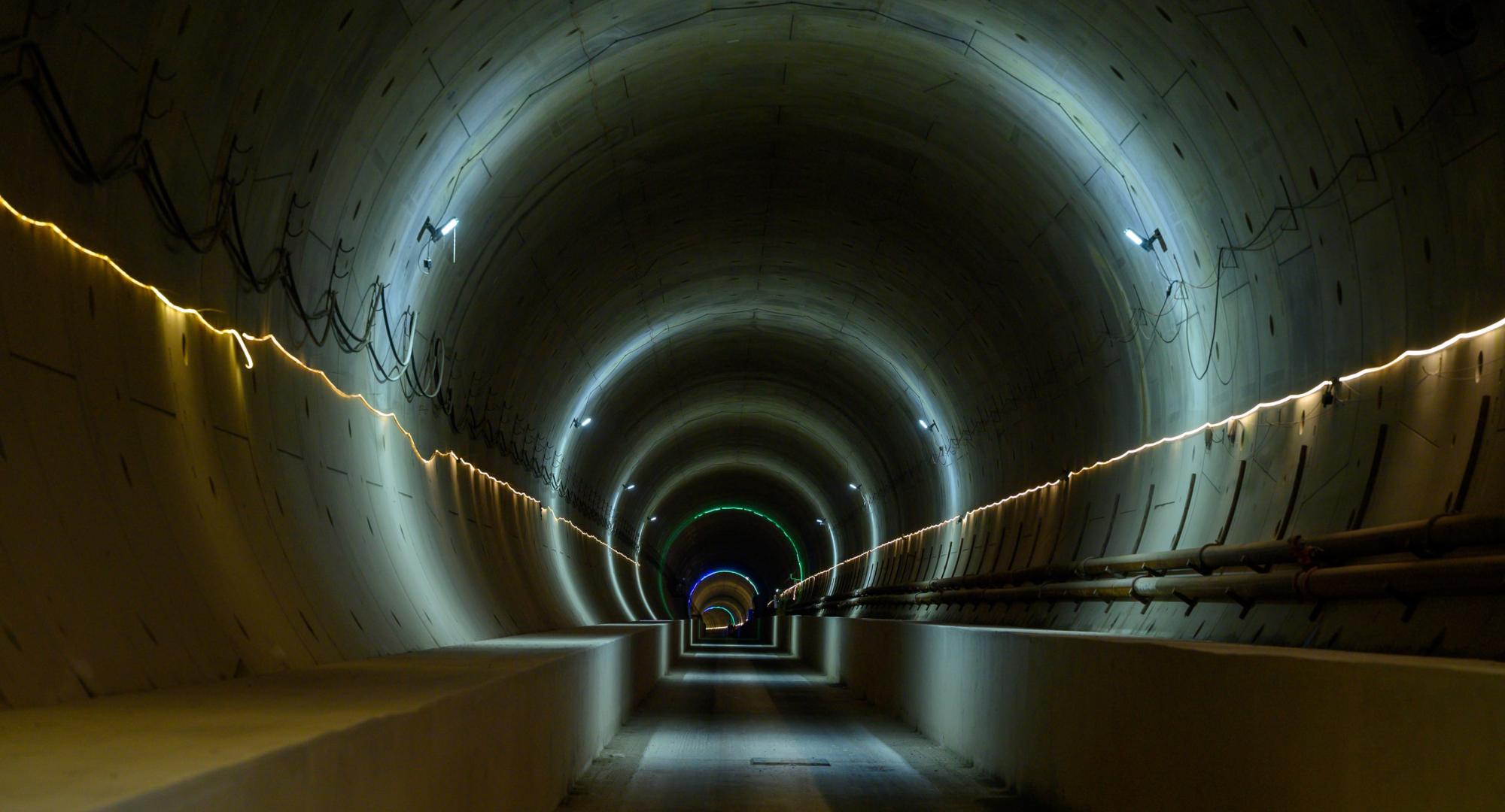 View inside HS2s Chiltern Tunnel
