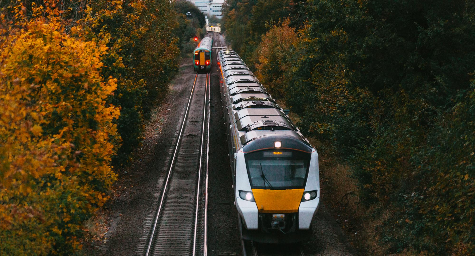 UK Train on a track