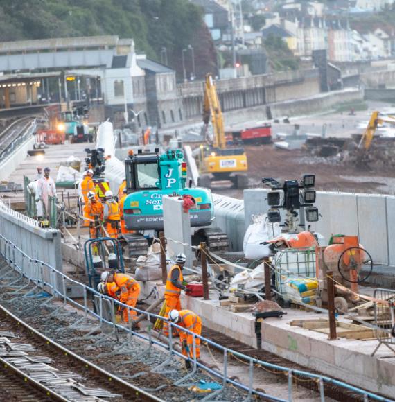 New sea wall helping defend railway seven years on 