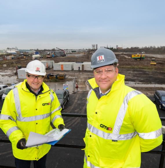 GMI - Divisional Managing Director Lee Powell and Project Director Mike Kershaw at Goole