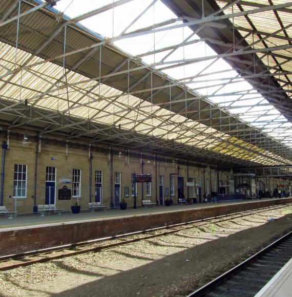 Huddersfield train station 