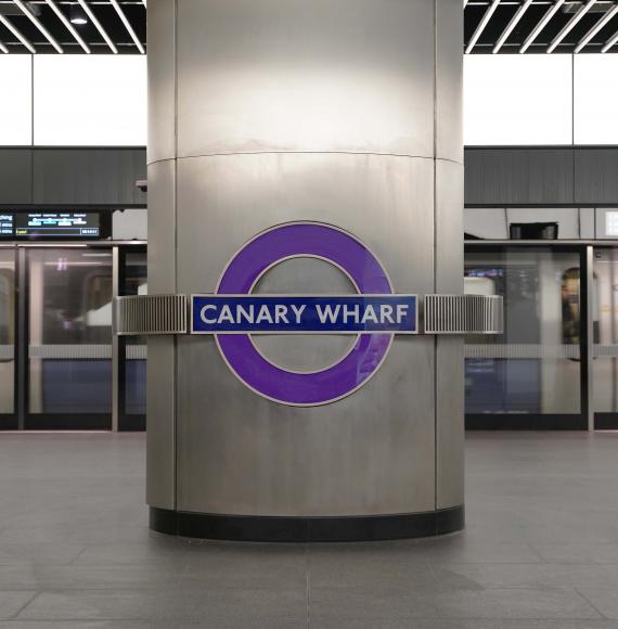 Canary Wharf station on the Elizabeth line