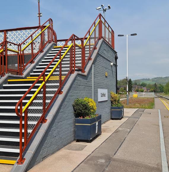Duffield station footbridge