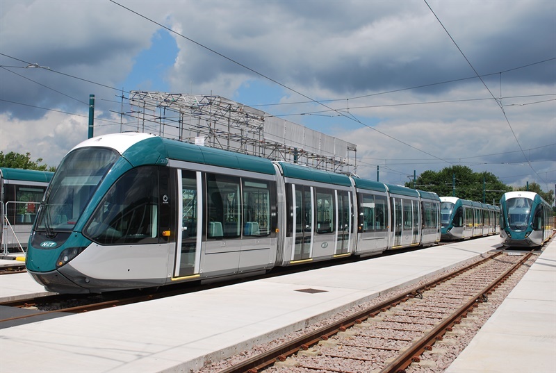 Nottingham tram extension opens after eight-month delay