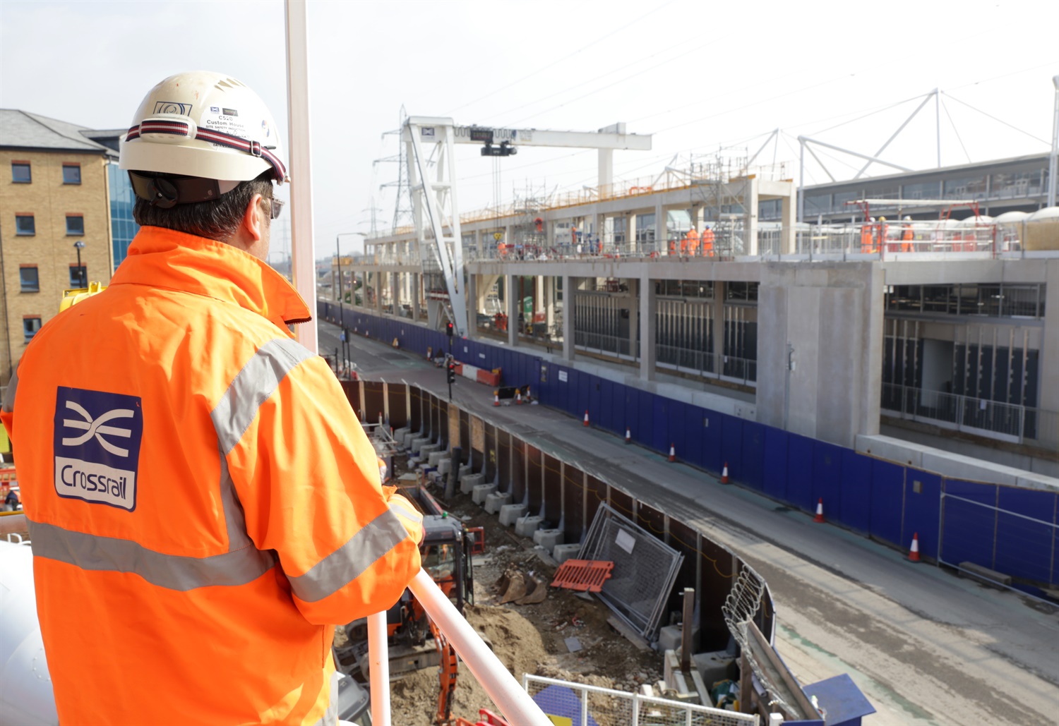 Structure for new Crossrail station – built off-site in Derbyshire – completed