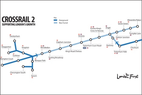 Crossrail 2 route proposal published