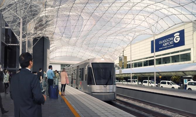Glasgow confirms plans for £144m tram-train link to airport