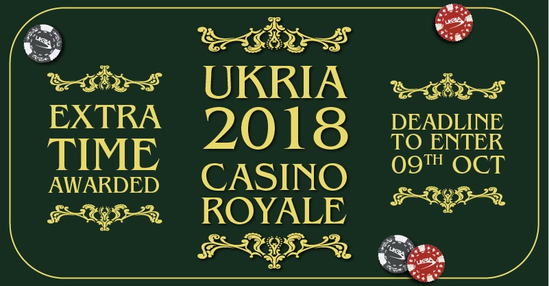 Deadline for UKRIA 2018 entries extended by two weeks