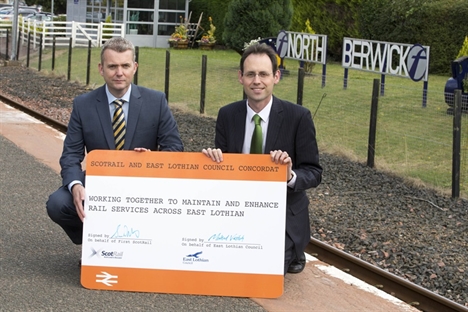 ScotRail signs rail concordat with East Lothian Council