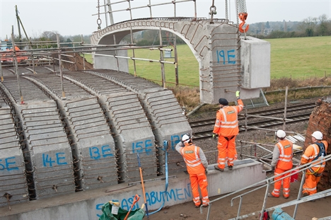 Engineers rebuild Templars Way bridge in Bedfordshire resize 635709140024250520