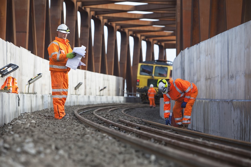 First section of Crossrail track laid as mammoth projects hits new phase