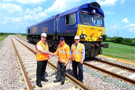 First train runs on new North Doncaster Chord
