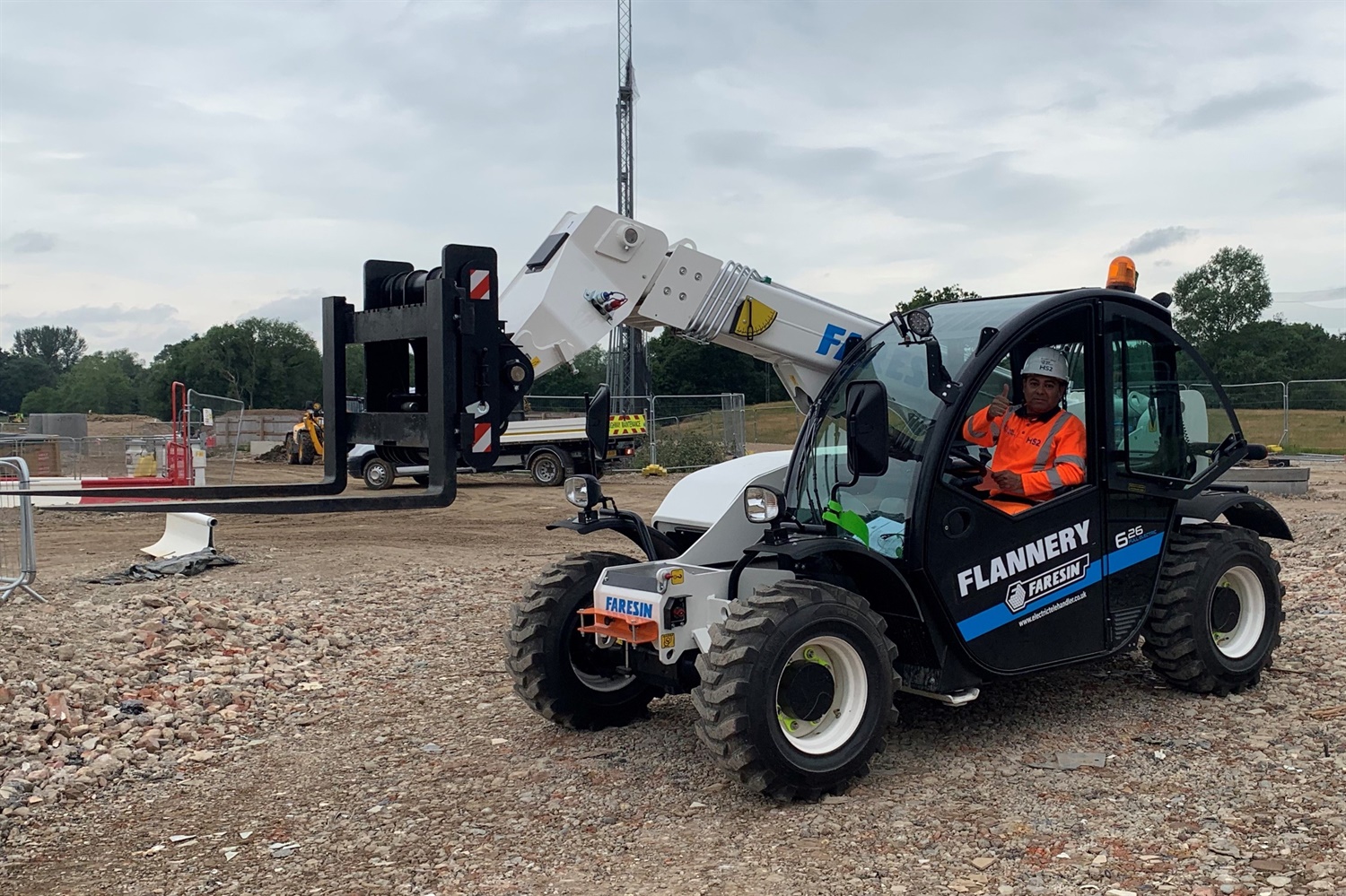 HS2 trials UK’s first electric forklift 
