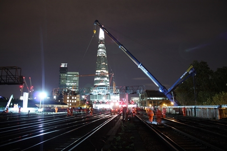 Impressive new photos of London Bridge works