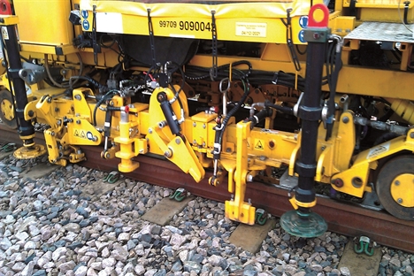 Close up on track Close up on track