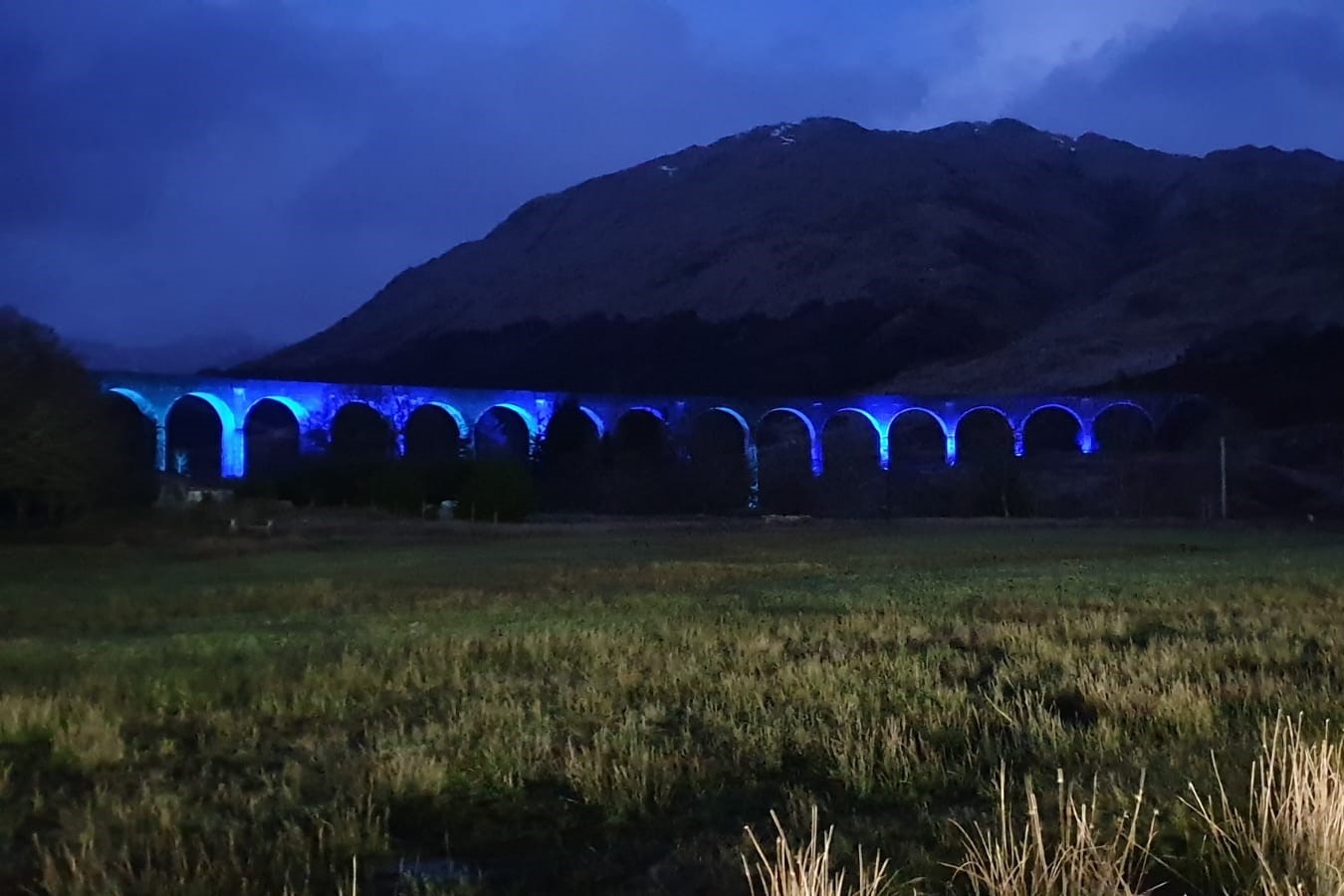 Iconic Glenfinnan viaduct lit-up for our NHS heroes 2