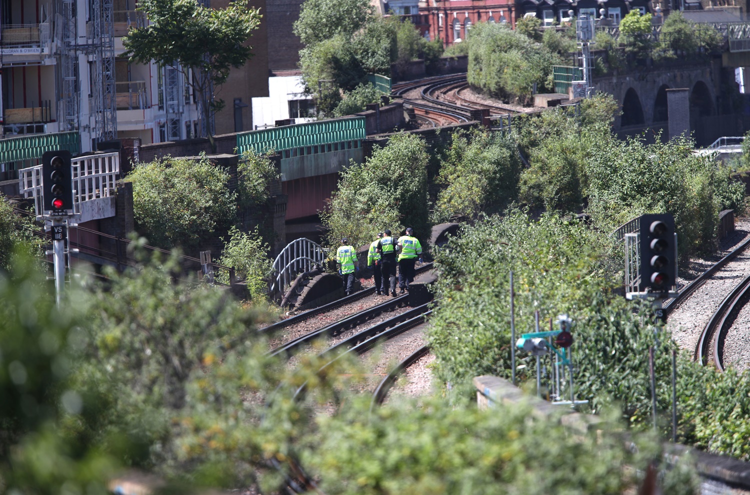 Three men killed by train in south London