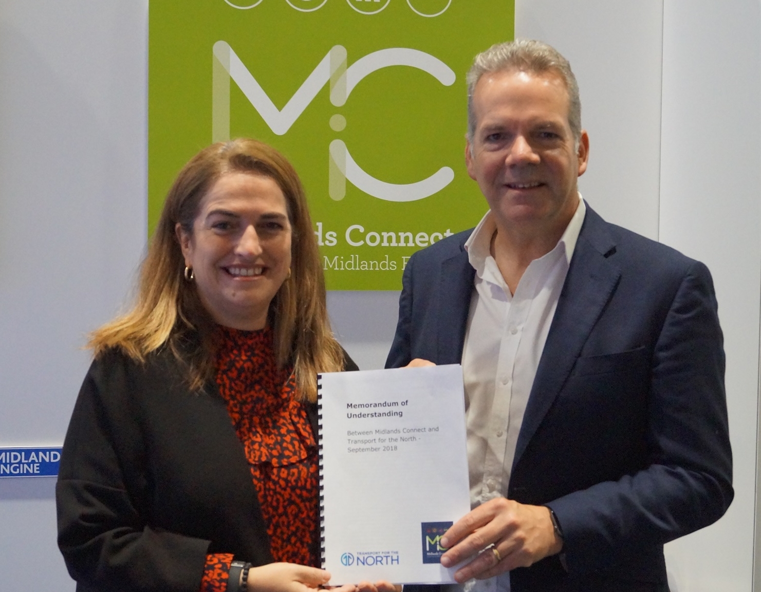 Transport for the North and Midlands Connect join forces in new MoU