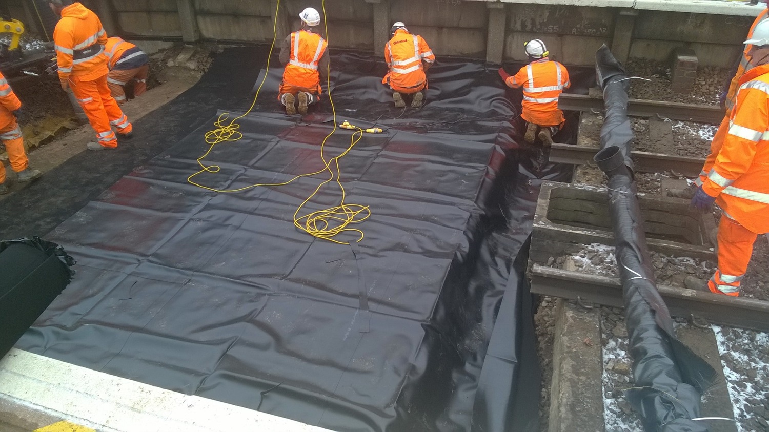 Team Orange completes drainage work at Potters Bar station