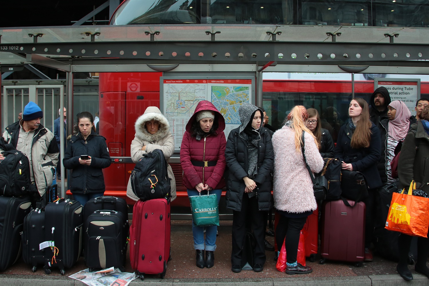 London travellers hit by crowding as Tube strike goes ahead