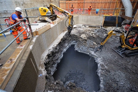 Paddington station excavation work reaches Crossrail tunnels