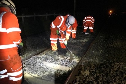 Railway work proceeds to keep vital lines open 