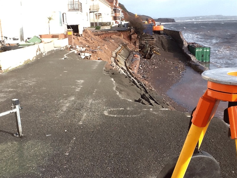 Work-underway-at-Dawlish,-showing-the-scrapped-rails-and-the-first-spray-of-concrete-large