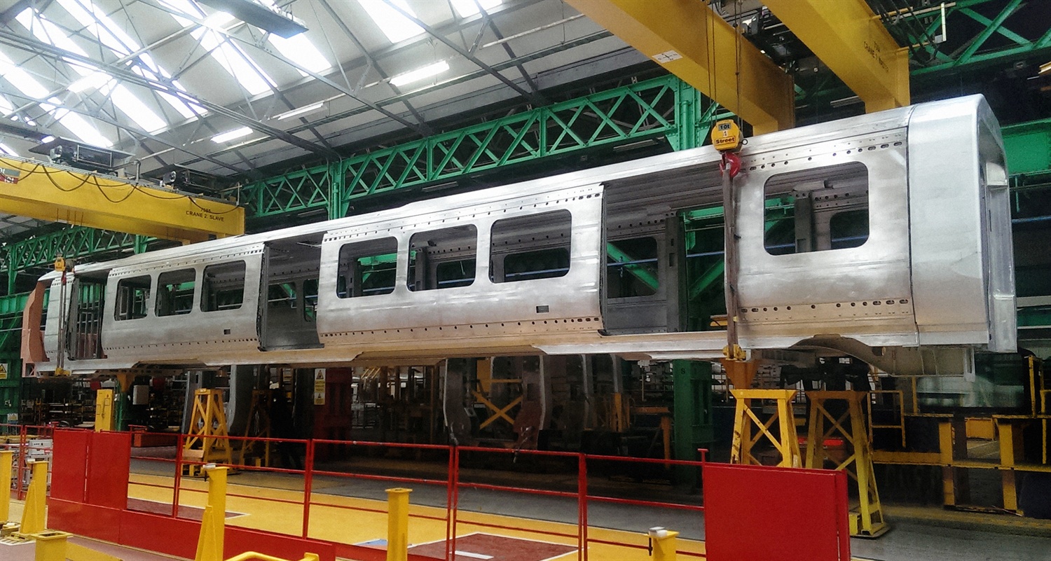 First Crossrail Aventra bodyshell completed at Bombardier plant