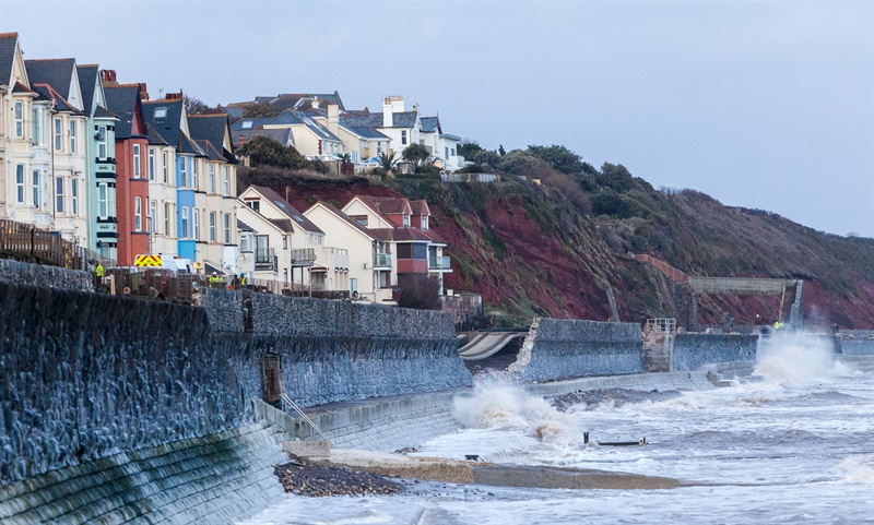 Railway crippled at Dawlish as town prepares for further storms
