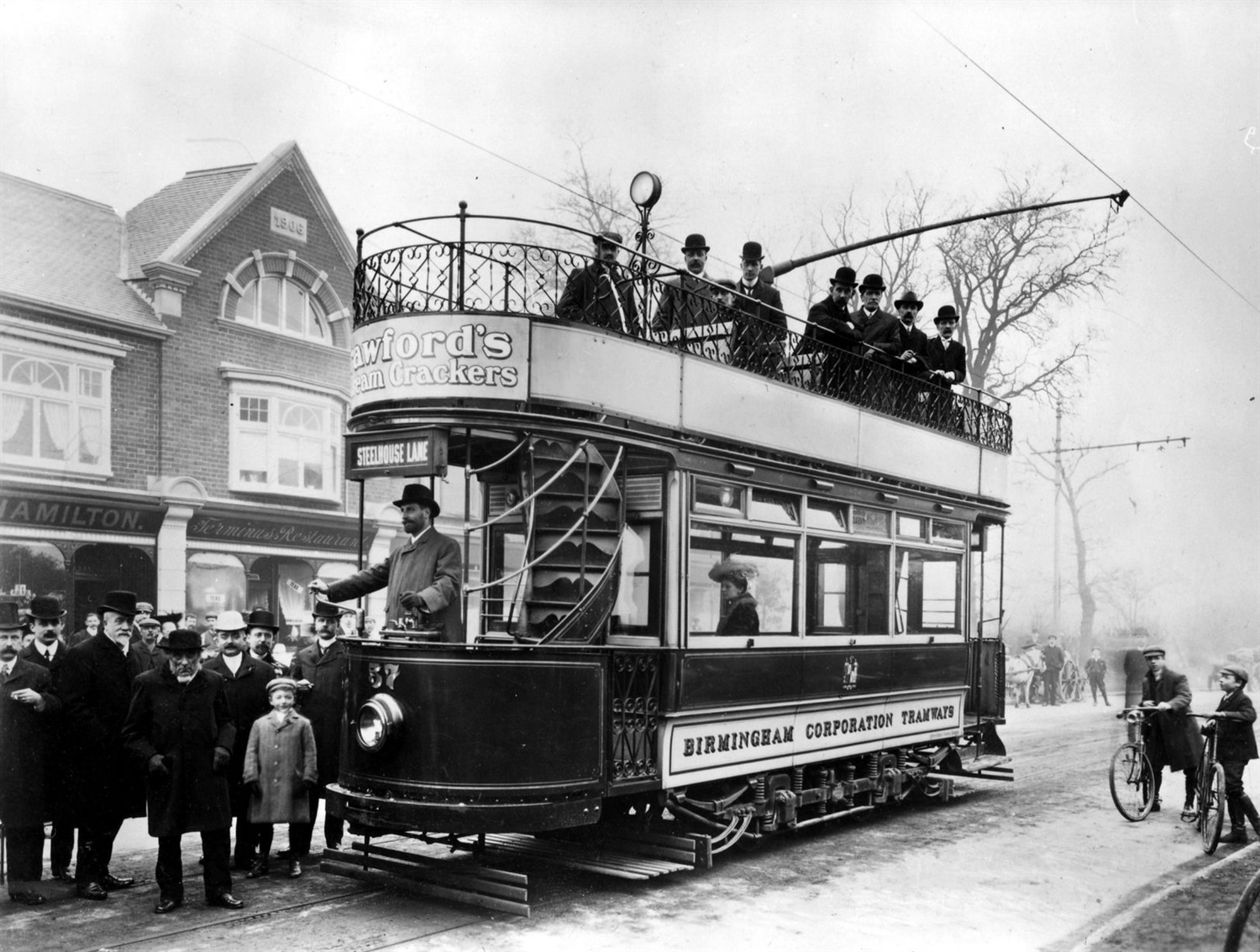 first electric powered tram in erdington 1907