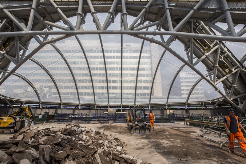 Work finishes on new roof for Birmingham New Street station