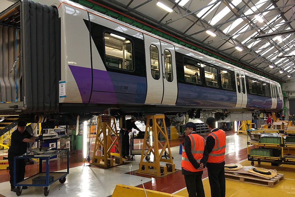 Crossrail minister rides train as electrification and testing milestones passed