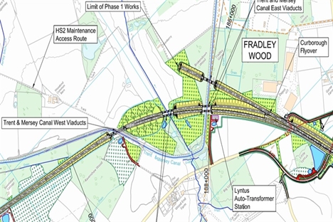 HS2 scraps canal viaducts near Lichfield in favour of tunnels