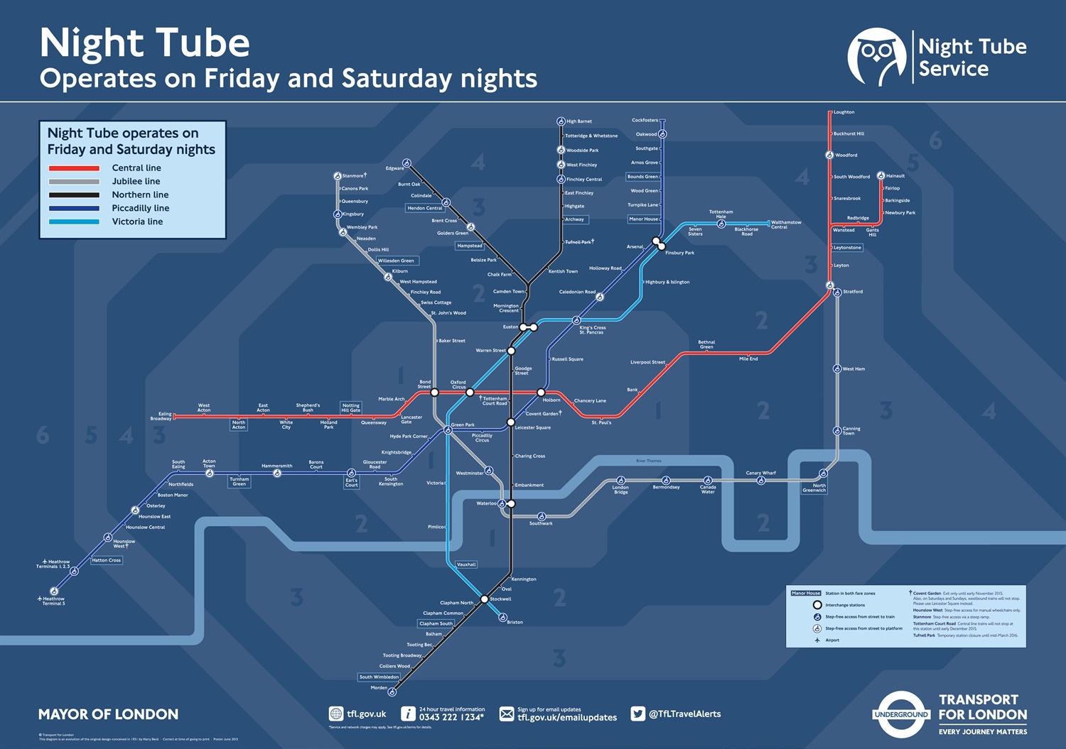 TfL unveils Night Tube map
