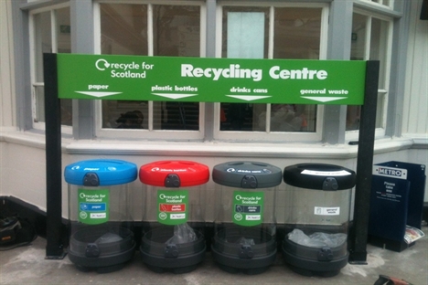 Recycling trial for ScotRail stations