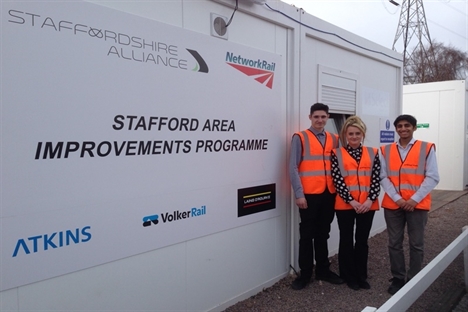 staffordshire alliance apprentices Jake Ashe Emily Davies and Sahil Aggarwal