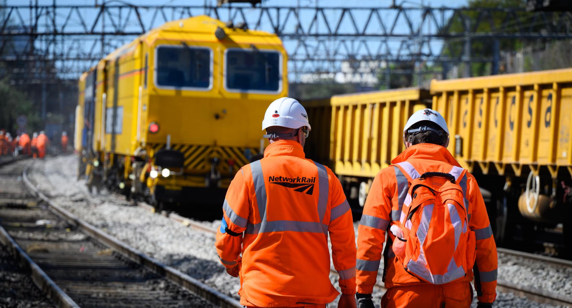 Network Rail Teams On Site