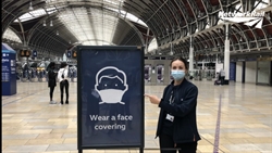 Rail passengers reminded of compulsory face coverings from today 