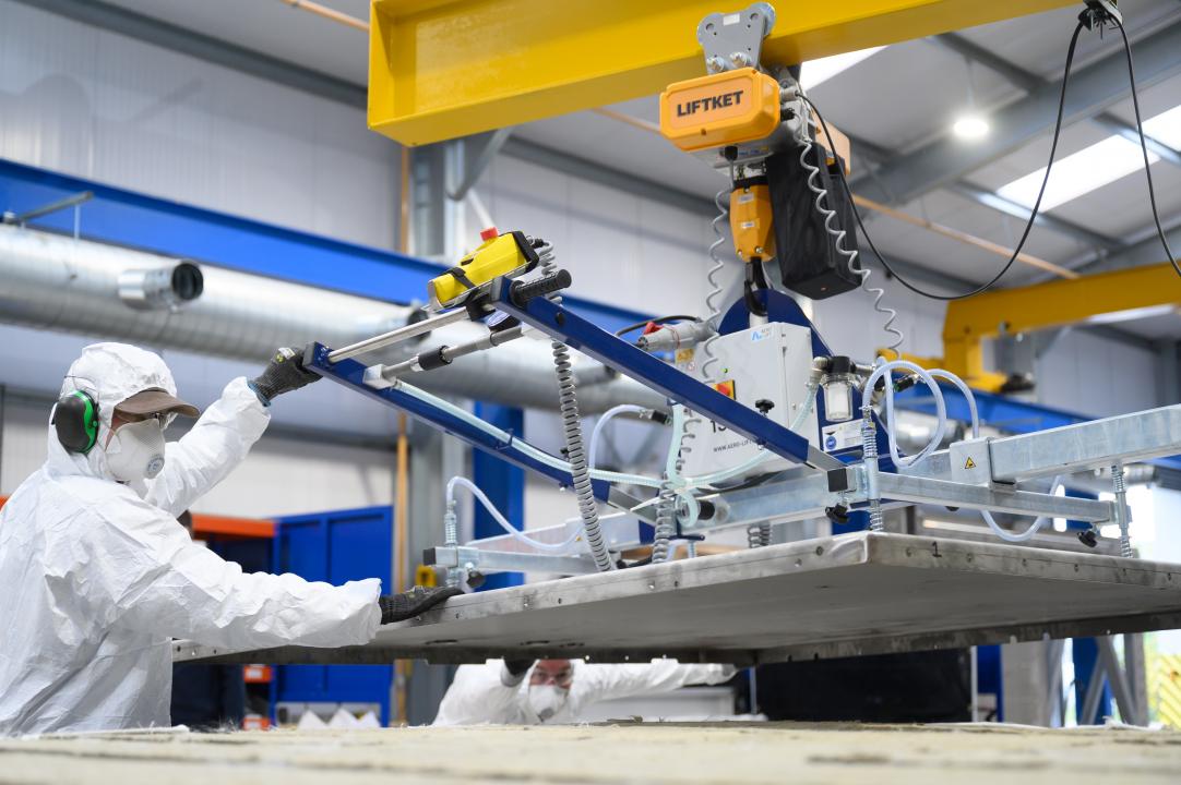 Cross Passage Doors being manufactured