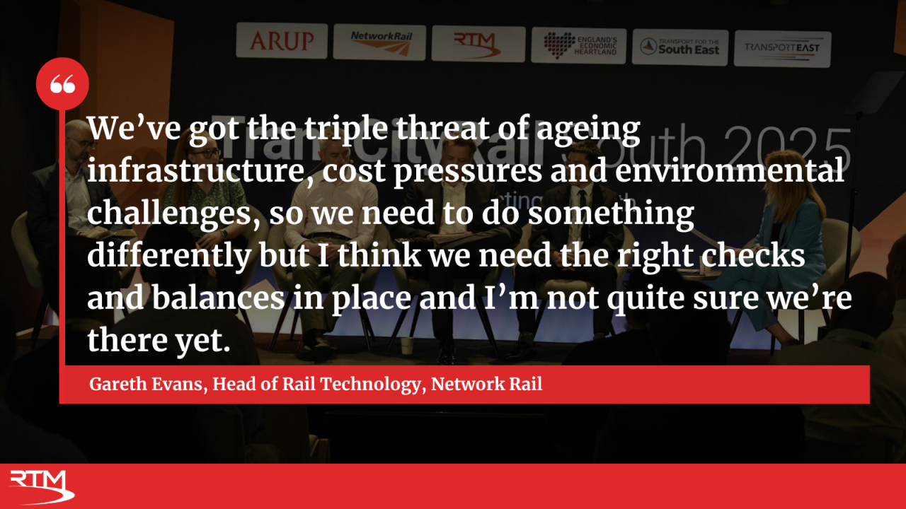Quote from Gareth Evans at TCR South 2025