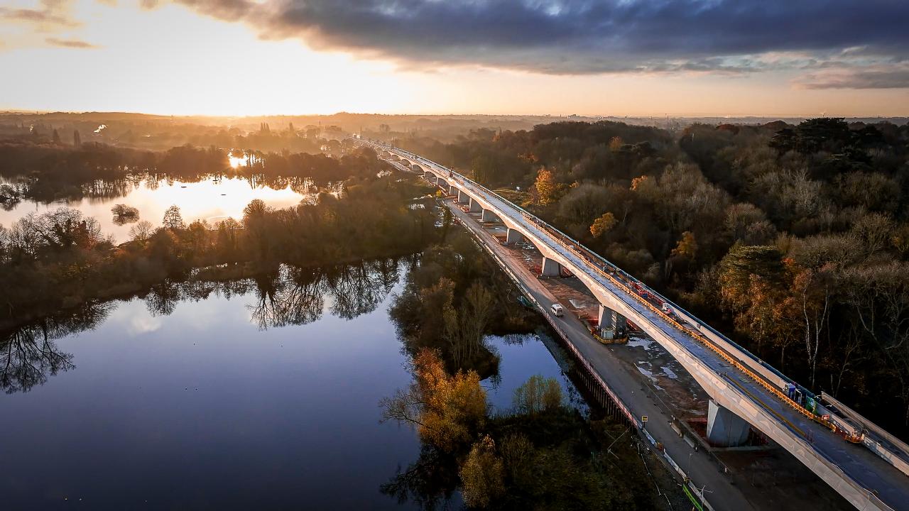 Colne Valley Viaduct at Sunset
