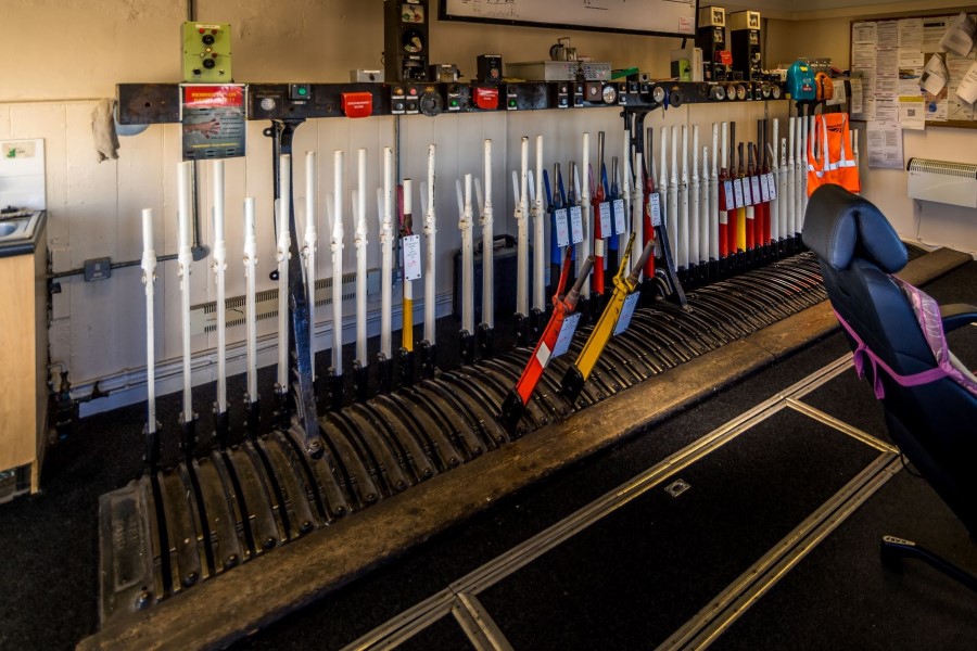 Billingam signal box interior