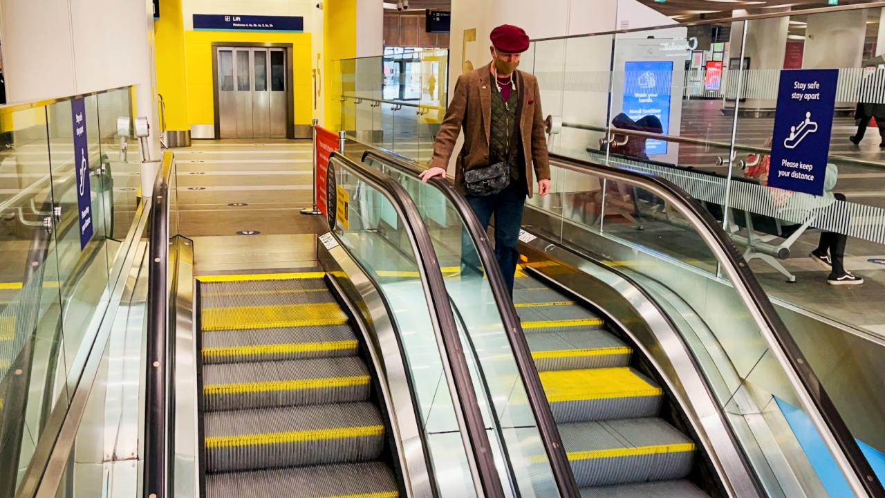 Escalator at Birmingham New Street