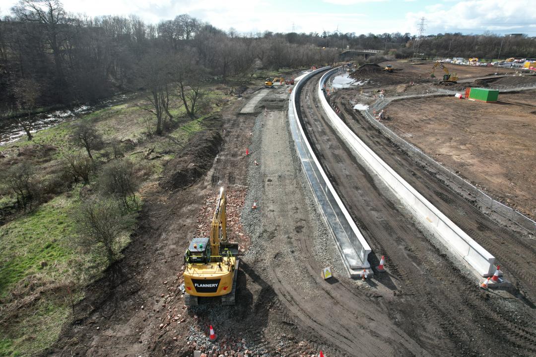 Cameron Bridge works, via Network Rail 