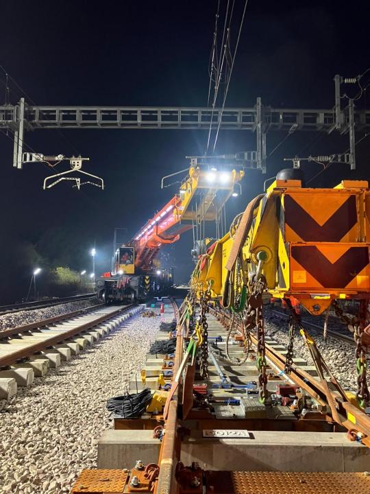 Cardiff Newport Track Renewals Night Working